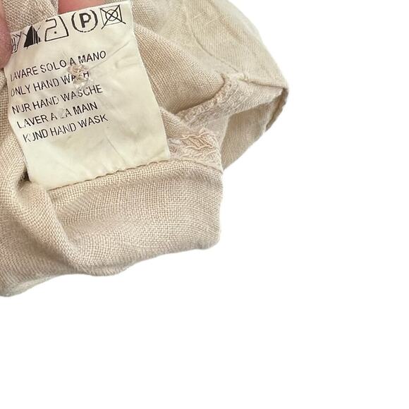 Transit Par-Such Linen Pants Trousers Beige Khaki Tan Size 1 US 6 - Picture 11 of 11